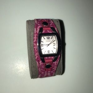 Pink Fossil Watch